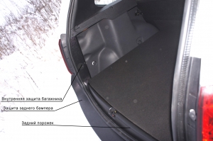 Внутренняя защита багажника Renault Duster (Рено Дастер). Комплект из 2-х шт. RALEX-TUNING|escape:'html'